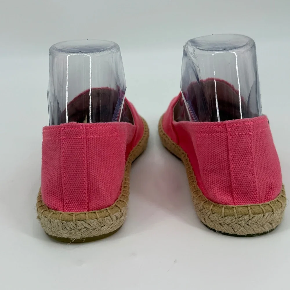 Soludos Dali Pink Canvas Espadrille Slip On Flats Womens Size 8-8.5 EU 39